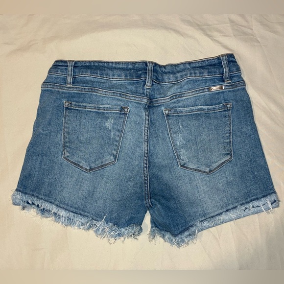 KanCan Distressed Blue Jean Shorts - Picture 2 of 4